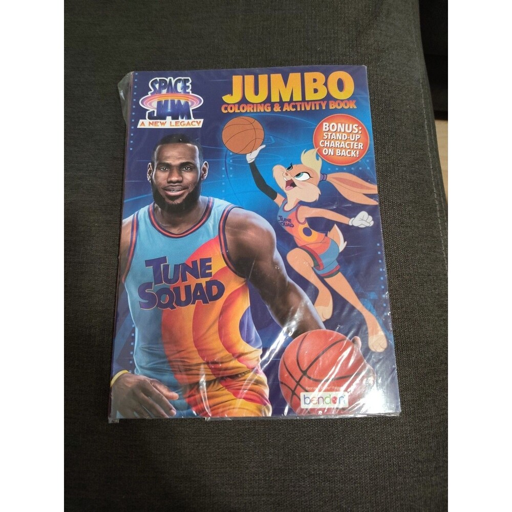 Space Jam New Legacy Jumbo Coloring & Activity Book, Bonus Stand-Up Character...